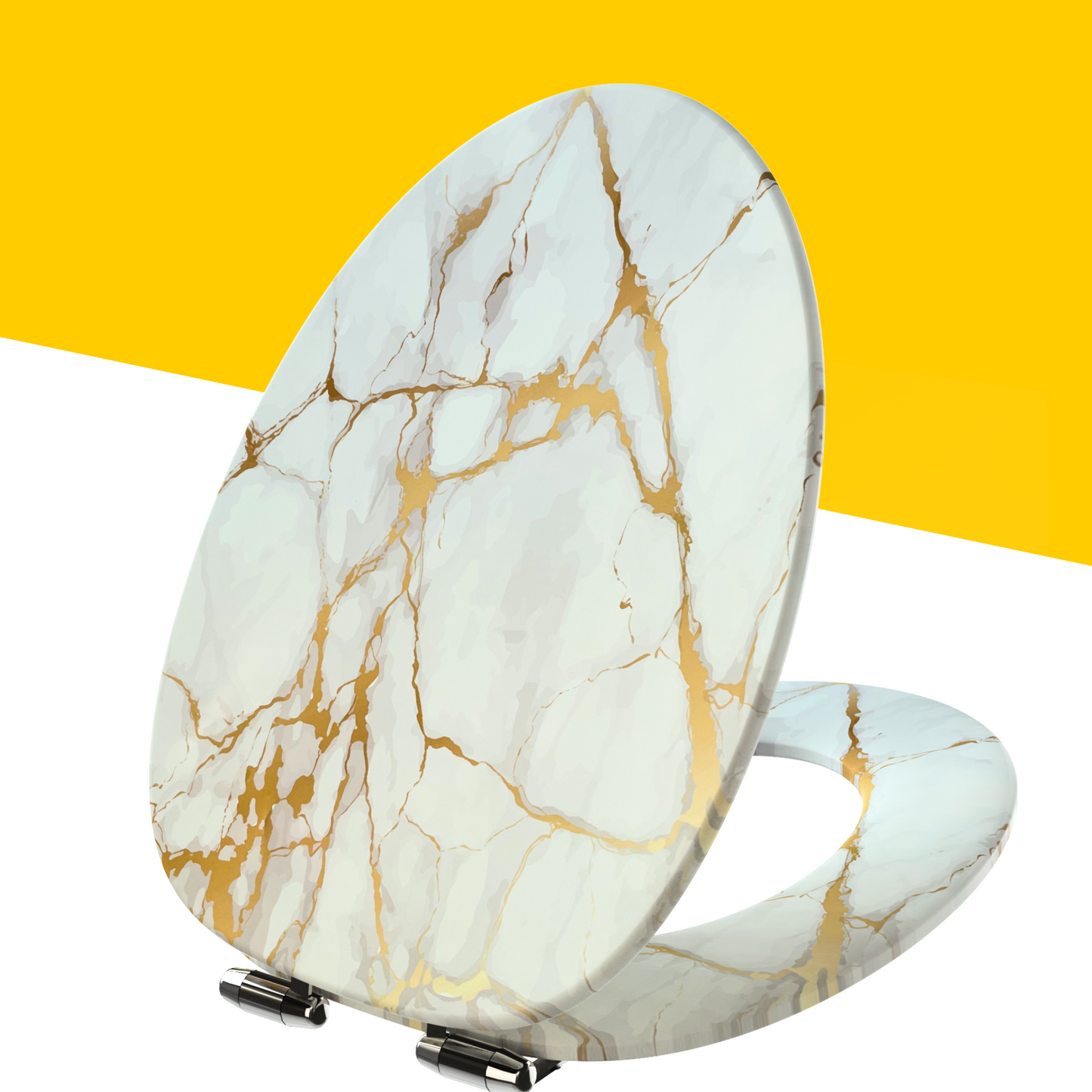 COZYBASE Marble Gold Toilet seats